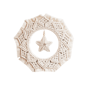 Decorative star-shaped wool